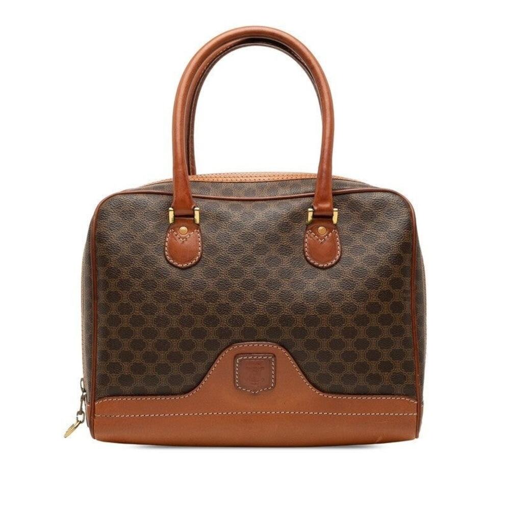 Celine Macadam Handbag Brown